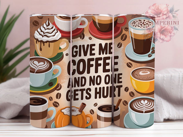 Funny Coffee Quote 20oz Tumbler, Funny Saying, Humor Theme, Caffeine Design, 20oz Wrap, Sublimation Design, PNG File Sublimation Li Zamperini 