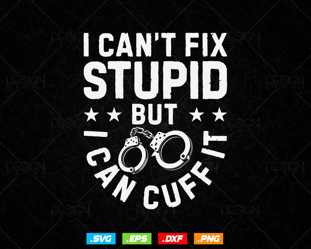 Funny Cop Handcuffs Police Law Enforcement Vector T shirt Design Ai Svg Png Files, Police Svg Files for cricut, Police Sublimation Png Files SVG DesignDestine 