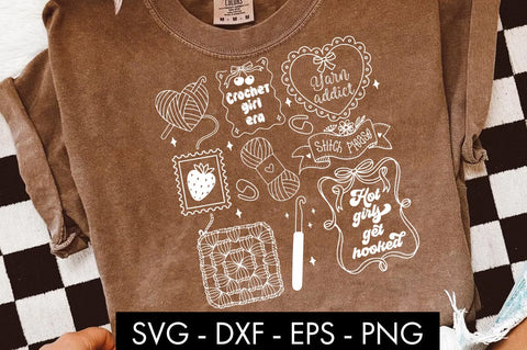 Funny Coquette Crochet Girl Era SVG SVG Freeling Design House 