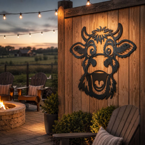 Funny Cow Laser SVG | Cute Cow Face DXF Png Eps | Farm Animal Metal Wall Art Cut File | CNC Plasma Laser Cut Design | Instant Download SVG HappyDesignStudio 