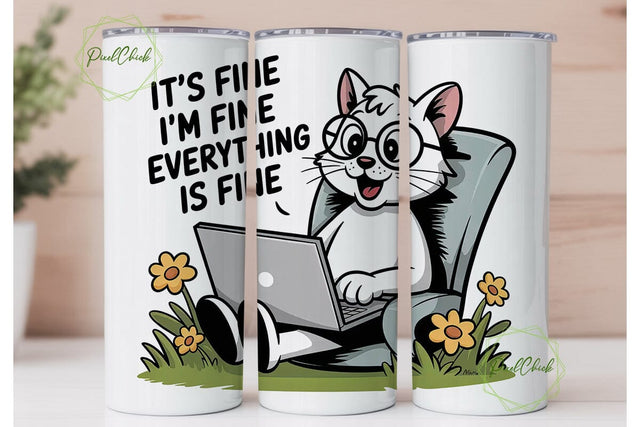 Funny Cow Tumbler Wrap PNG Sublimation PixelChick 