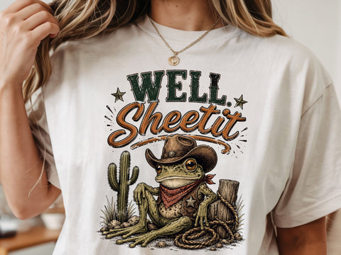 Funny cowboy frog PNG, Humorous cowboy Png SVG DesignDestine 