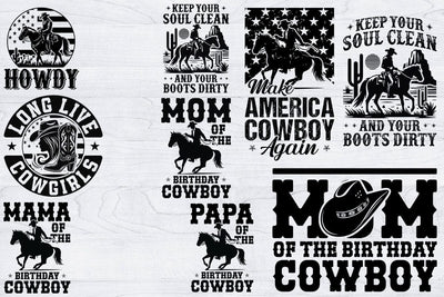 Funny Cowboy T-shirt Design Bundle,Desert Cowboys Svg, Western Svg, Cowgirl Svg, Cowboy Ranch silhouette, Desert Cactus Svg SVG Creativeart88 