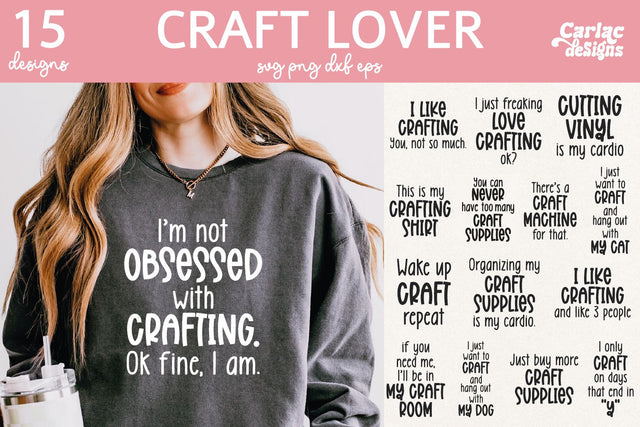 Funny Crafting SVG Bundle SVG Carla C Designs 