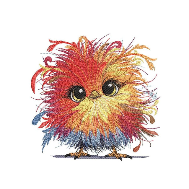 Funny Crazy Chicken Embroidery Design, Cute Chicken Machine Embroidery File, 3 sizes, Instant Download Embroidery/Applique DESIGNS Nino Nadaraia 