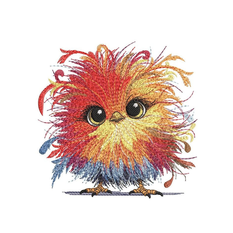 Funny Crazy Chicken Embroidery Design, Cute Chicken Machine Embroidery File, 3 sizes, Instant Download Embroidery/Applique DESIGNS Nino Nadaraia 