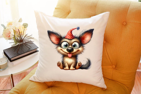 Funny Crazy Dog Clipart Bundle Sublimation designartist 