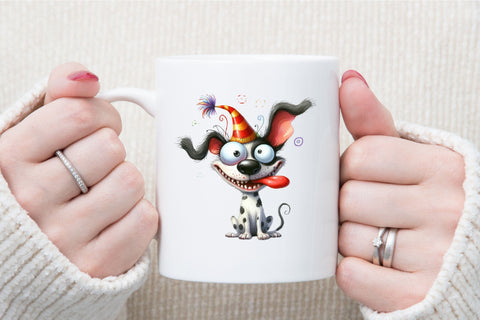 Funny Crazy Dog Clipart Bundle Sublimation designartist 