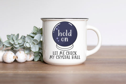 Funny Crystal Ball SVG for Cricut, Cute Halloween PNG for Stickers, Sublimation, TShirts, & More, Cute Fall Sticker SVG Designing Digitals 