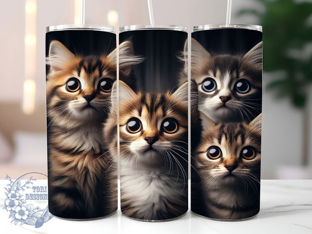 Funny Cute Cat Lover Kitty Tumbler, Pet Lover Cup Design, Cute Kitty Wrap, Cat Mom Drinkware, Humorous Cat Gift, Feline Sublimation Wrap, Animal Lover Tumbler Sublimation ToriDesigns 