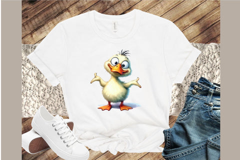 Funny Cute Duck Clipart Bird Clipart Png Sublimation designartist 