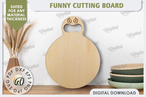 Funny Cutting Board Laser Cut. Serving Kitchen Board SVG SVG Evgenyia Guschina 