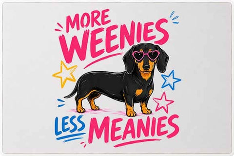 Funny Dachshund PNG More Weenies Less Meanies Dog Lover Digital Download SVG BillahCrafts 