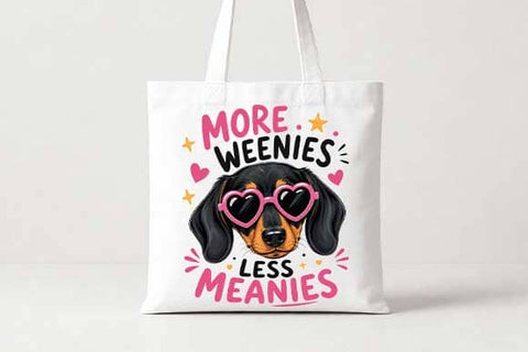 Funny Dachshund PNG – More Weenies Less Meanies Dog Lover Sublimation Design SVG BillahCrafts 