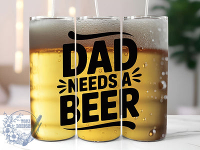 Funny Dad Beer Tumbler Wrap, Funny Dad Gift, Sublimation Wrap, Fathers Day, Drinking Humor, 20oz Tumbler, Craft Design Sublimation ToriDesigns 