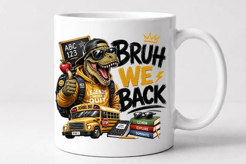 Funny Dinosaur Back to School PNG | Cool T Rex Digital Download SVG BillahCrafts 