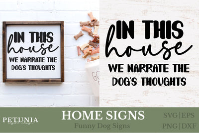 Funny Dog Home Sign SVG | Welcome Home Dog Sign SVG SVG Petunia Digital Design 