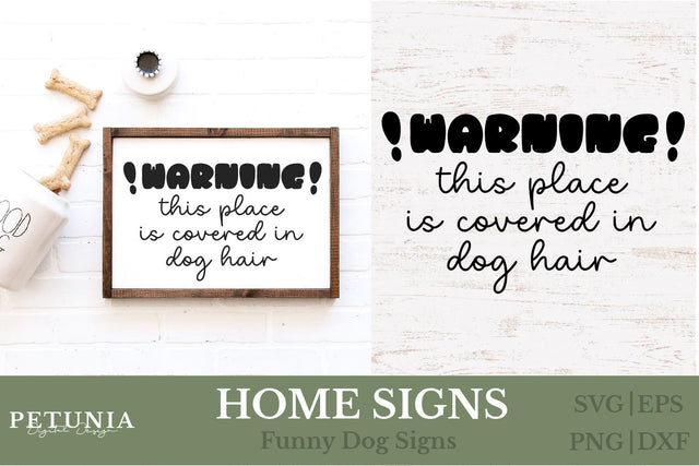 Funny Dog Home Sign SVG | Welcome Home Dog Sign SVG SVG Petunia Digital Design 