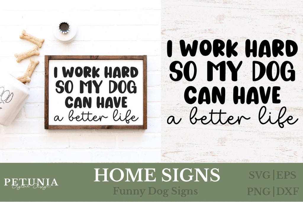 Funny Dog Home Sign SVG | Welcome Home Dog Sign SVG - So Fontsy