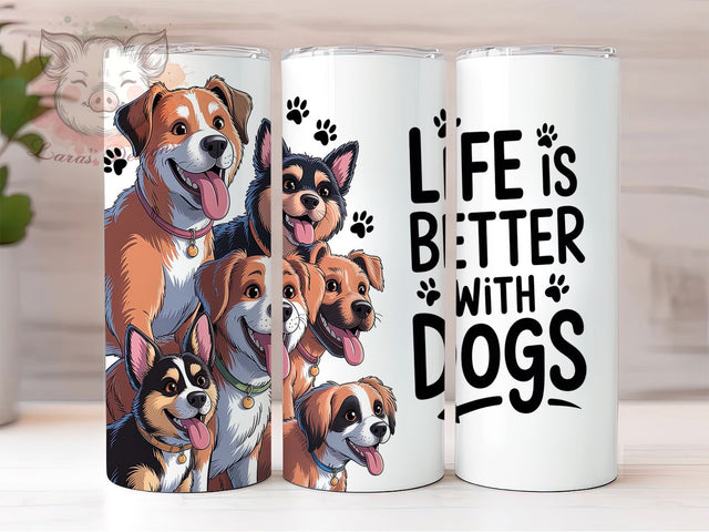 Funny Dog Humor Pet Tumbler Wrap, Quirky Pet Gift, Dog Humor Quote, Pet Lover Gift, Sublimation Template, 20oz Tumbler Wrap, Dog Mom Humor Sublimation Lara' s Designs 