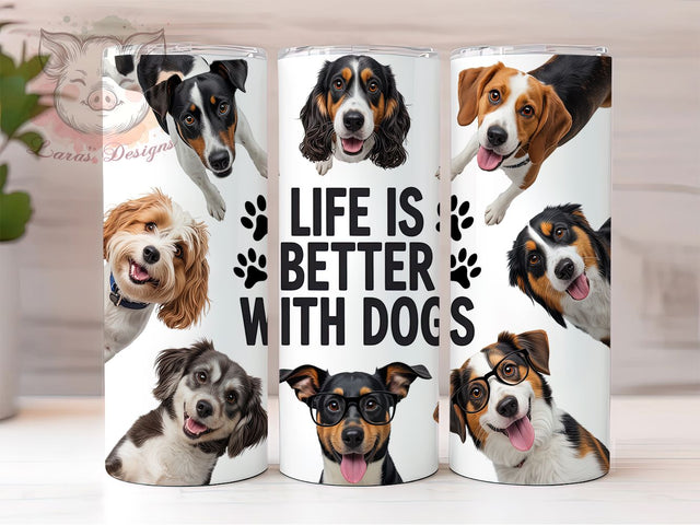 Funny Dog Humor Pet Tumbler Wrap, Quirky Pet Gift, Dog Humor Quote, Pet Lover Gift, Sublimation Template, 20oz Tumbler Wrap, Dog Mom Humor Sublimation Lara' s Designs 