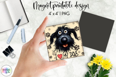 Funny Dog Lover Coaster Sublimation, Funny Dog Quotes Print Sublimation Designs by Ira 