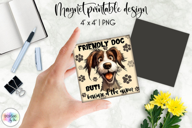 Funny Dog Lover Coaster Sublimation, Funny Dog Quotes Print Sublimation Designs by Ira 