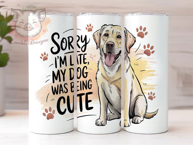 Funny Dog Mom Cute Pet Tumbler, Dog Lover Tumbler, Cute Dog Quote Wrap, 20oz Dog Mom Design, Late Tumbler Wrap, Pet Lover Mom Tumbler, Dog Cute Quote Sublimation Sublimation Lara' s Designs 