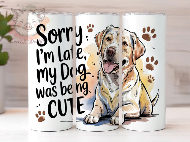 Funny Dog Mom Cute Pet Tumbler, Dog Lover Tumbler, Cute Dog Quote Wrap, 20oz Dog Mom Design, Late Tumbler Wrap, Pet Lover Mom Tumbler, Dog Cute Quote Sublimation Sublimation Lara' s Designs 
