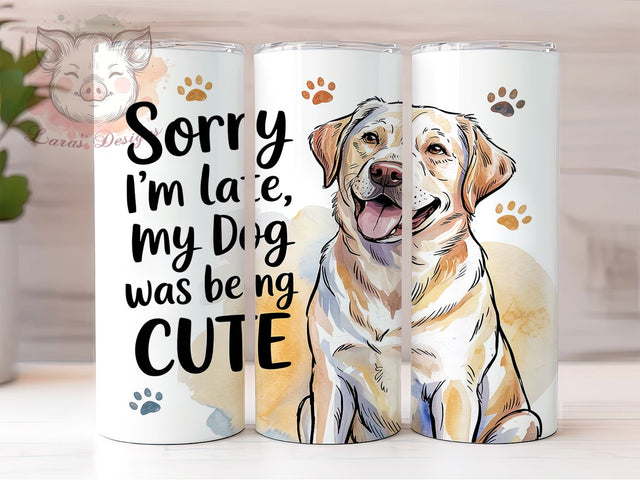 Funny Dog Mom Cute Pet Tumbler, Dog Lover Tumbler, Cute Dog Quote Wrap, 20oz Dog Mom Design, Late Tumbler Wrap, Pet Lover Mom Tumbler, Dog Cute Quote Sublimation Sublimation Lara' s Designs 
