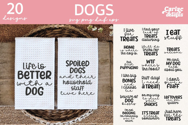Funny Dog SVG and Sublimation Bundle SVG Carla C Designs 