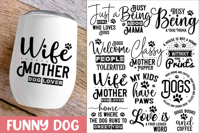 Funny Dog Svg Bundle /20 Designs SVG designmaster24 