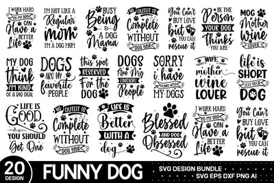Funny Dog Svg Bundle , Funny Svg Bundle SVG designmaster24 