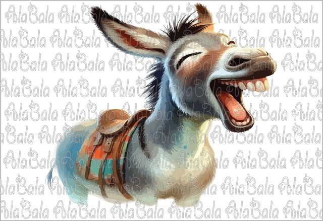 Funny Donkey Clipart, Sublimation, Png Sublimation sublimationhappy 
