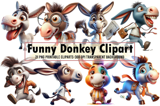 Funny Donkey Sublimation Clipart Sublimation designartist 