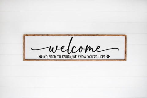 Funny Door Sign SVG Cut File - No Need To Knock Design SVG Pickled Thistle Creative 