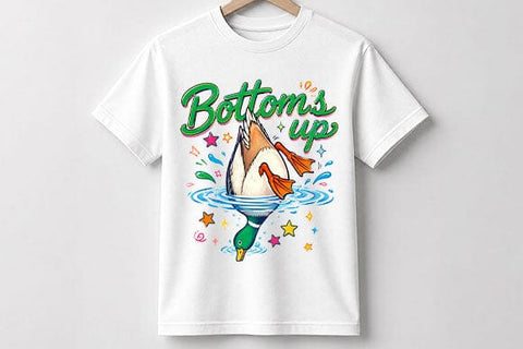 Funny Duck Bottoms Up PNG | Duck Sublimation Design SVG BillahCrafts 