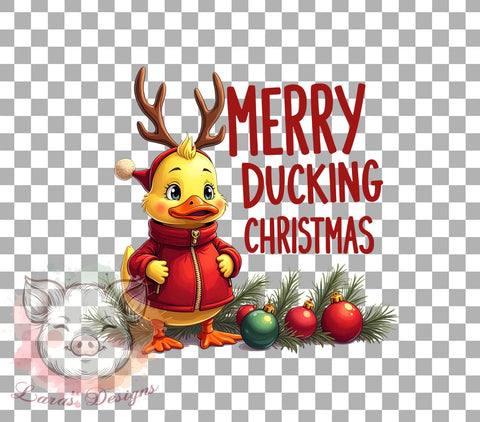 Funny Duck Christmas, Sassy Holiday PNG, Duck Clipart, Christmas Humor, Quirky Christmas Design, Festive Ducks, Merry Christmas Graphics, Digital Download Sublimation Lara' s Designs 