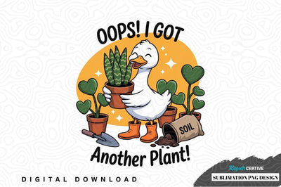 Funny duck gardening sublimation png design Sublimation Regulrcrative 