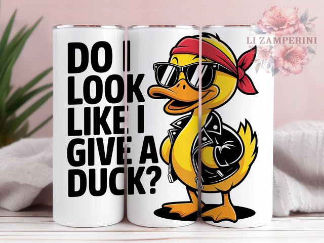 Funny Duck Quote 20oz Tumbler Wrap, Do I Look Like Quote, Humor Animal Design, Sarcastic Wrap, Sublimation Wrap, 20oz Tumbler Design, PNG Tumbler Wrap Sublimation Li Zamperini 