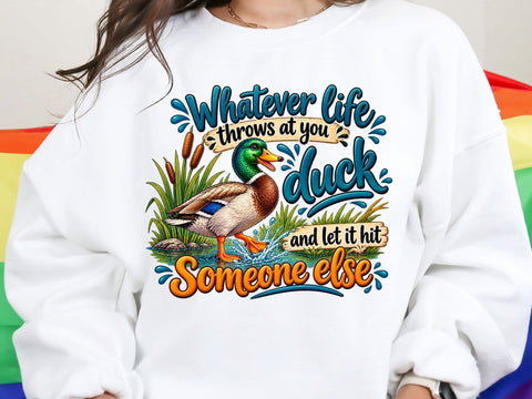 Funny Duck Sarcastic PNG Design SVG artprintfile 