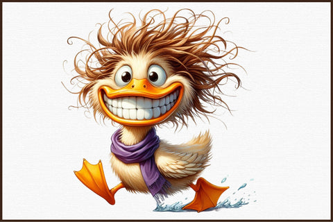 Funny Duck Sublimation Clipart Bundle Sublimation designartist 