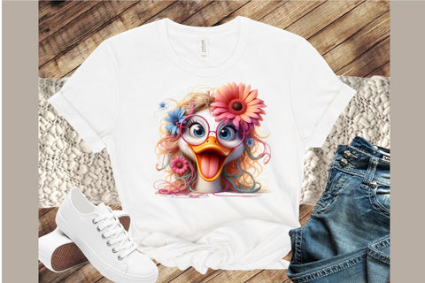 Funny Duck Sublimation Clipart Bundle Sublimation designartist 
