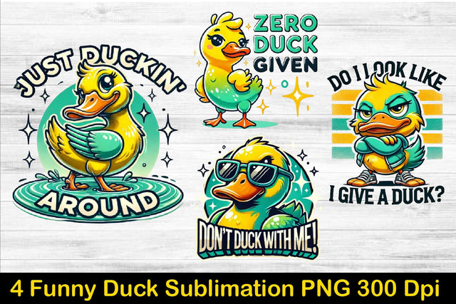Funny Duck sublimation, Duck clipart, Duck PNG SVG Paper Switch 