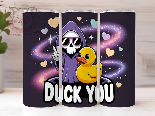 Funny Duck You Sarcastic Tumbler, Autocorrect Humor Wrap, Sarcastic Tumbler Design, Duck You Tumbler Wrap, Sublimation Skinny Tumbler, Adult Humor Tumbler, 20oz Funny Tumbler Design Sublimation Lara' s Designs 