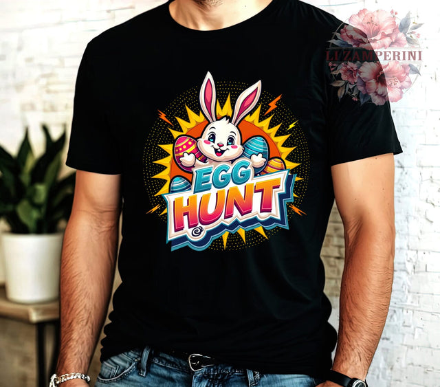 Funny Easter, Easter Bunny, Egg Hunt Graphic, PNG Download, Sublimation Design, Easter Decorations, Spring Crafts, Cute Bunny Art Sublimation Li Zamperini 