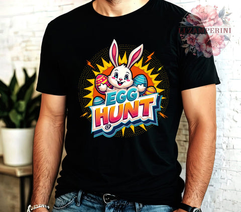 Funny Easter, Easter Bunny, Egg Hunt Graphic, PNG Download, Sublimation Design, Easter Decorations, Spring Crafts, Cute Bunny Art Sublimation Li Zamperini 