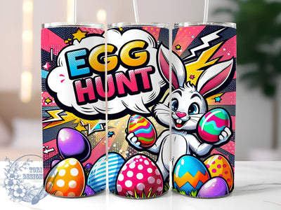 Funny Easter, Easter Egg Hunt, Rabbit Tumbler, 20oz Tumbler, PNG File, Sublimation Design, Spring Drinkware, Easter Humor Sublimation ToriDesigns 