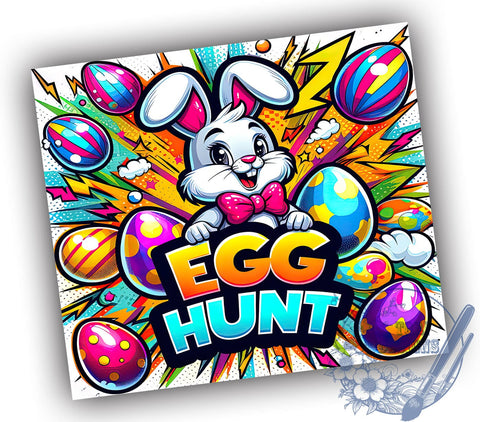 Funny Easter, Easter Egg Hunt, Rabbit Tumbler, 20oz Tumbler, PNG File, Sublimation Design, Spring Drinkware, Easter Humor Sublimation ToriDesigns 
