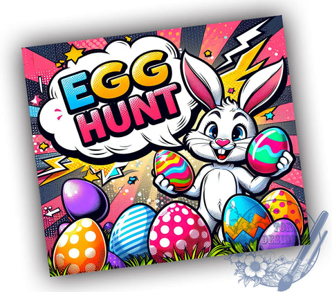 Funny Easter, Easter Egg Hunt, Rabbit Tumbler, 20oz Tumbler, PNG File, Sublimation Design, Spring Drinkware, Easter Humor Sublimation ToriDesigns 